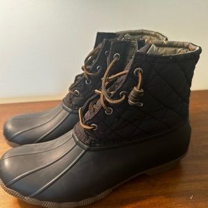 Women’s Sperry Insulated Duck Boots size 9.5 black